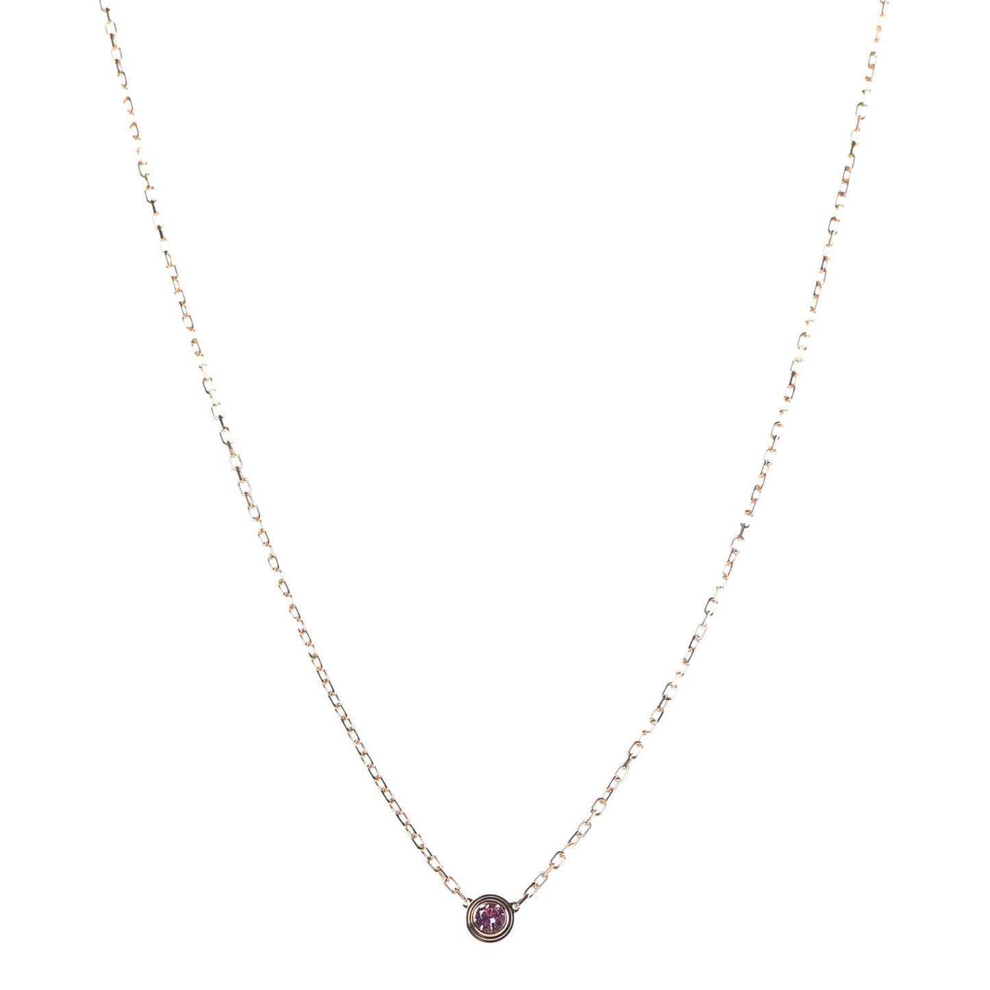 18K Pink Gold Saphirs Legers De Necklace