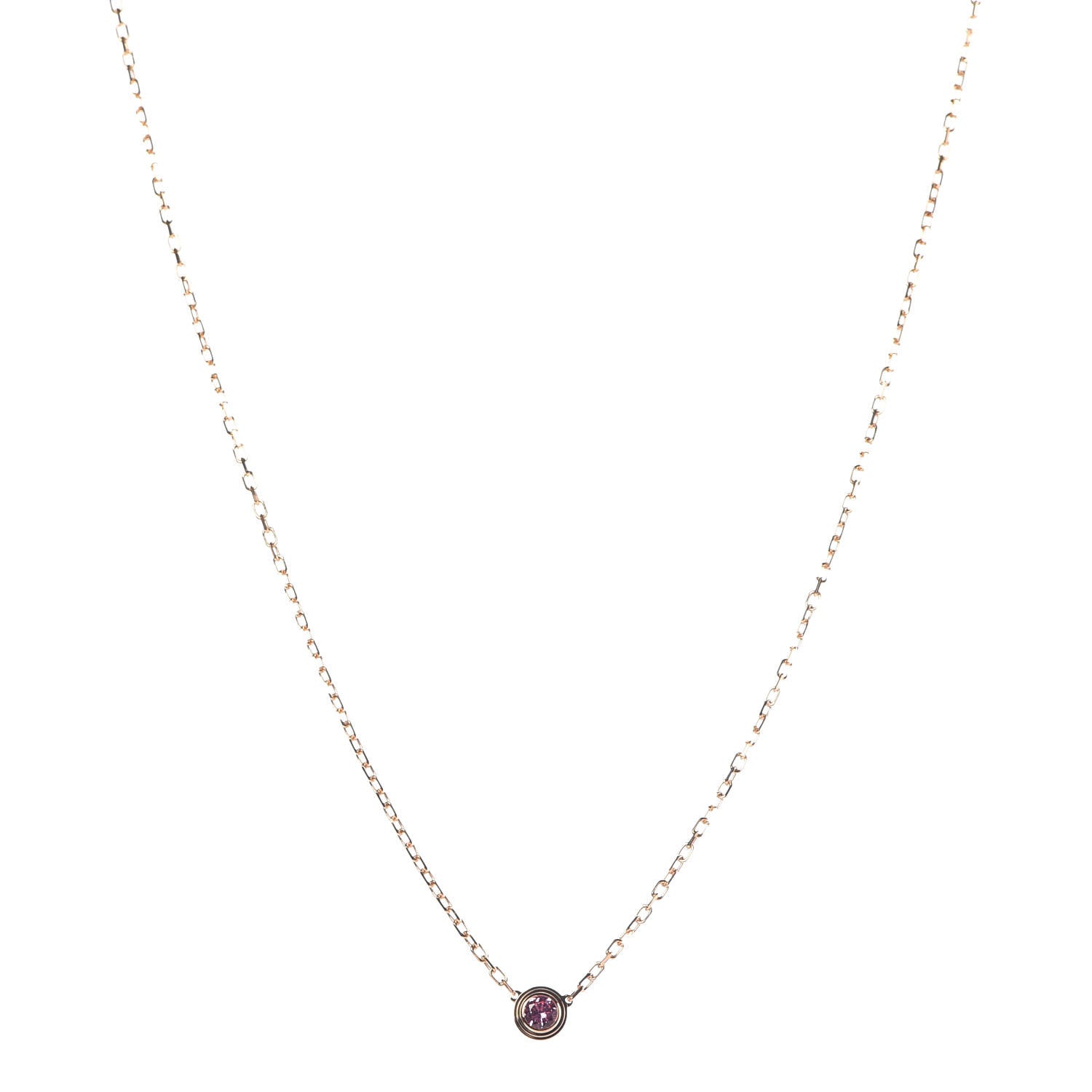 Cartier 18K Pink Gold Saphirs Legers De Necklace 1 of 6