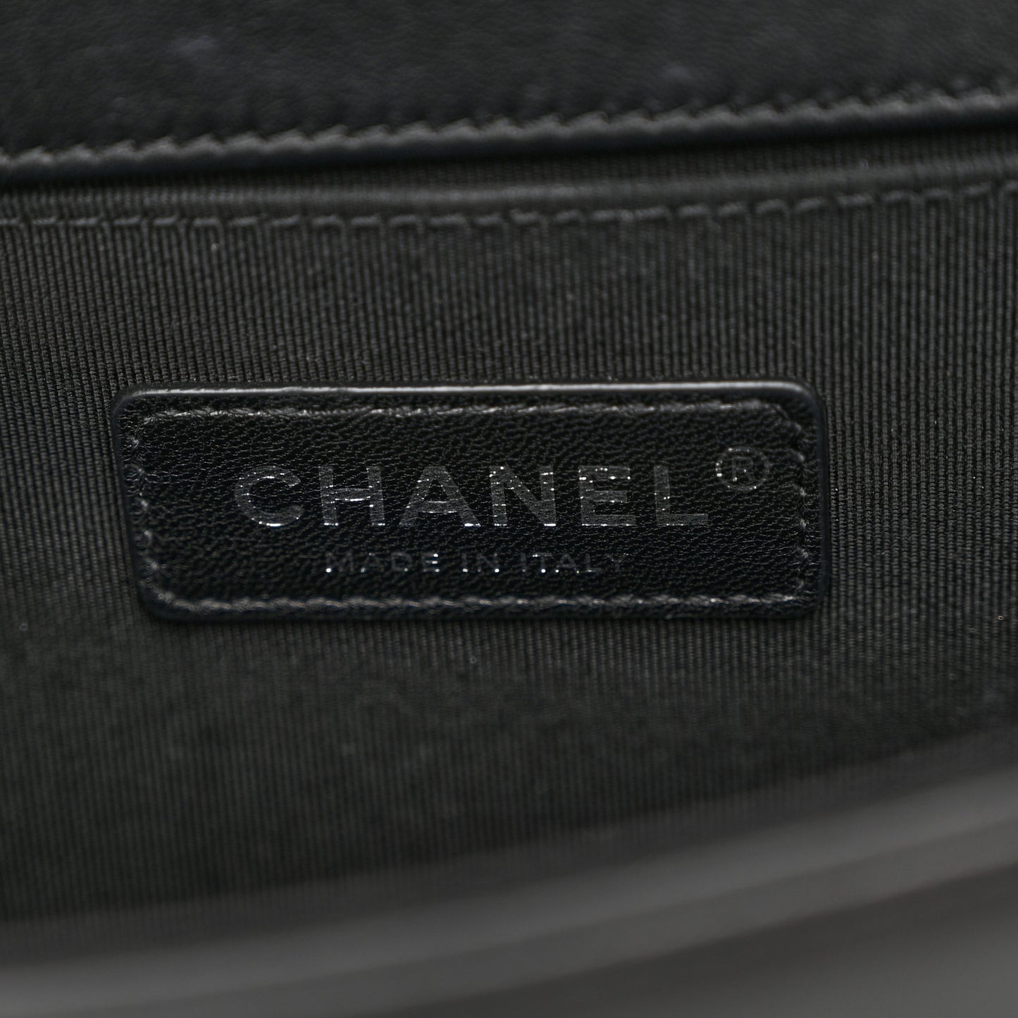 Lambskin Sequin Embroidered Medium Boy Flap Black White