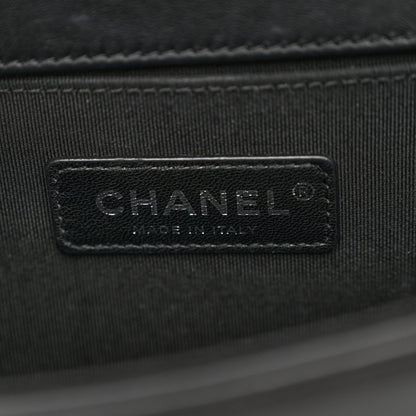 Chanel Lambskin Sequin Embroidered Medium Boy Flap Black White 6 of 11