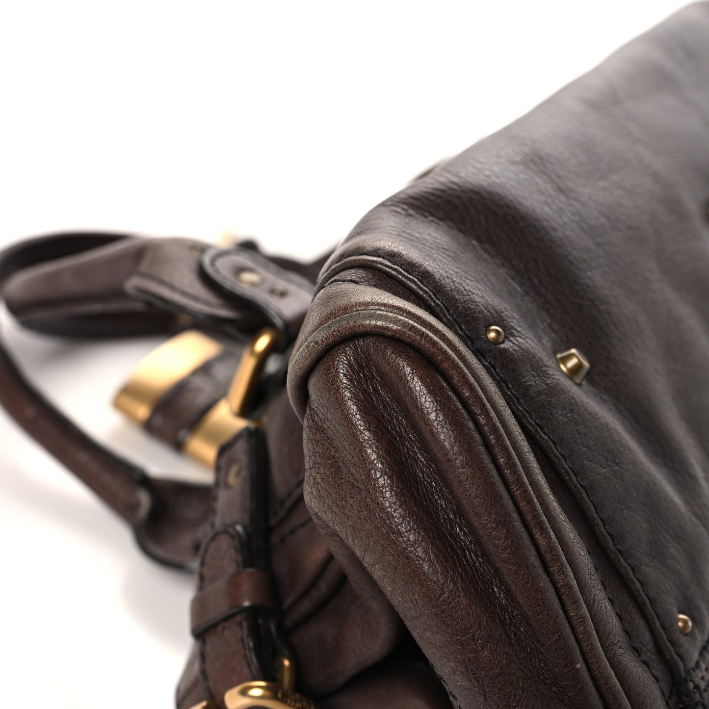 Calfskin Medium Paddington Satchel Chocolate