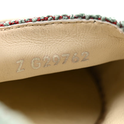 Chanel Toile Sequin CC Espadrilles 37 Green 9 of 9
