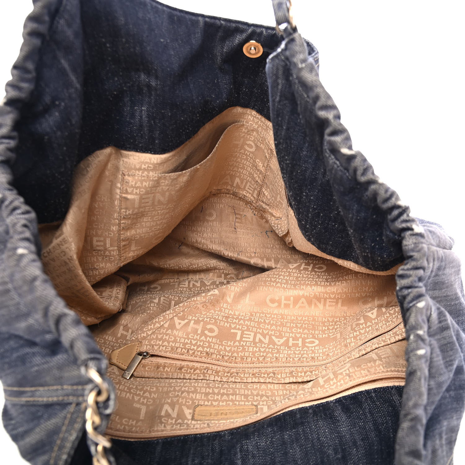 Chanel Denim XL Coco Cabas Tote Blue 4 of 8