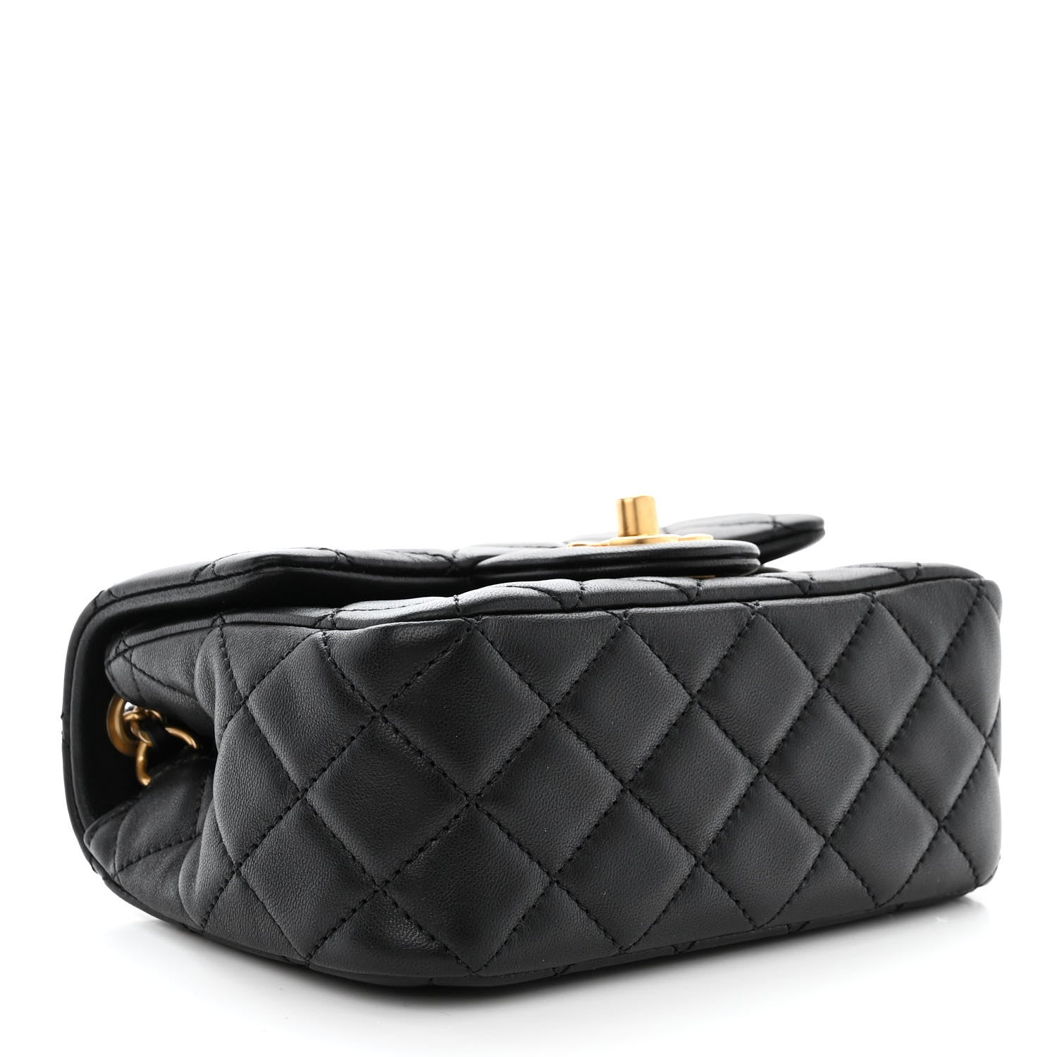 Chanel Lambskin Quilted Mini Pearl Crush Flap Black 4 of 13