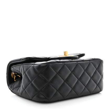 Chanel Lambskin Quilted Mini Pearl Crush Flap Black 4 of 13