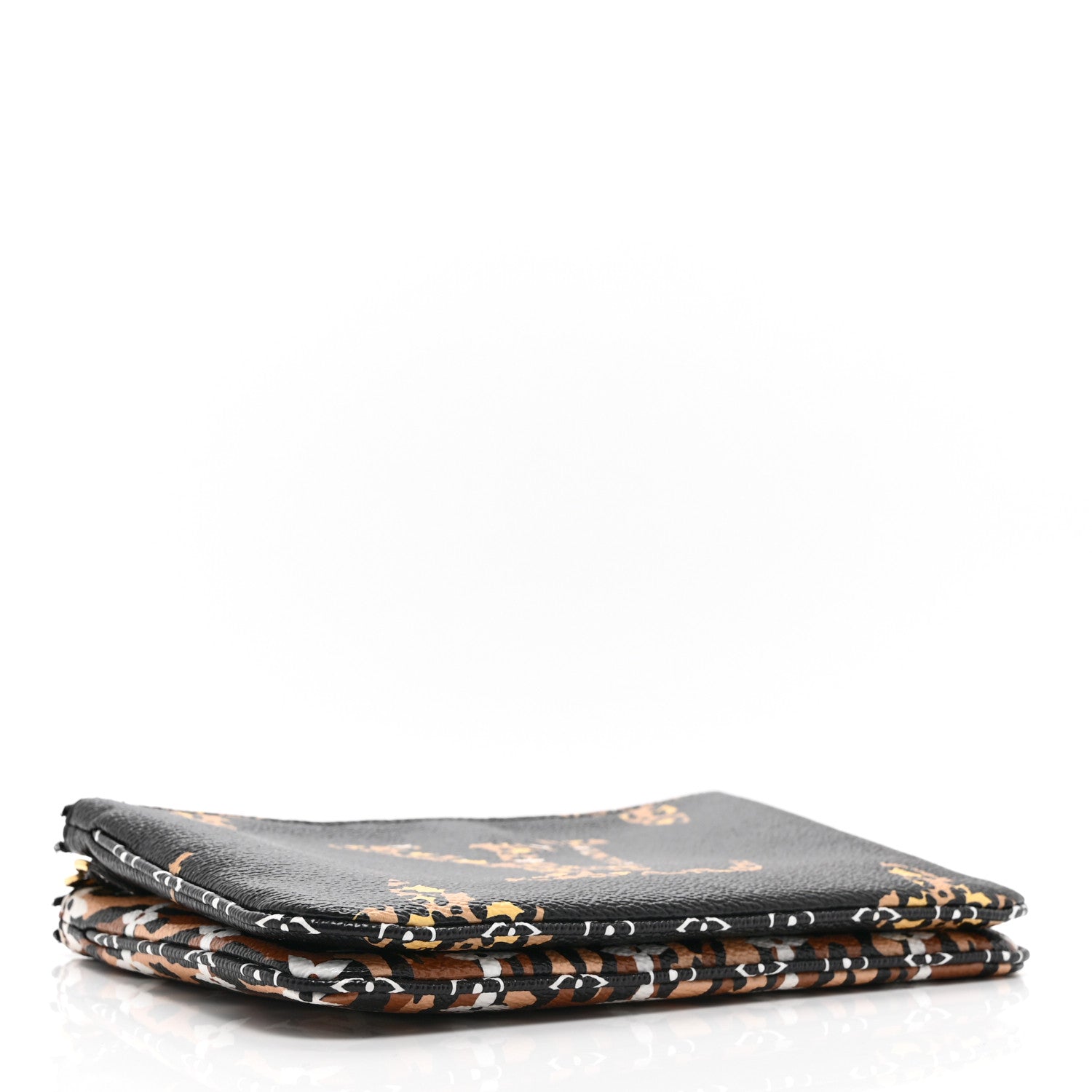 Louis Vuitton Monogram Giant Jungle Pochette Double Zip Black 4 of 11