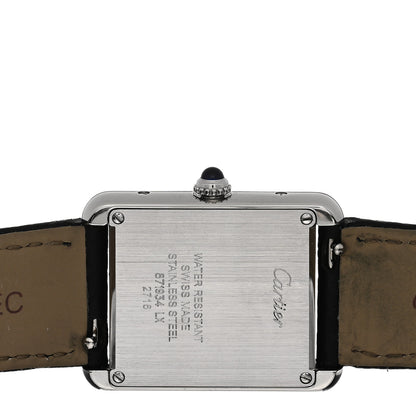 Cartier Stainless Steel Calfskin 24mm Tank Solo Quartz Watch 4 of 4