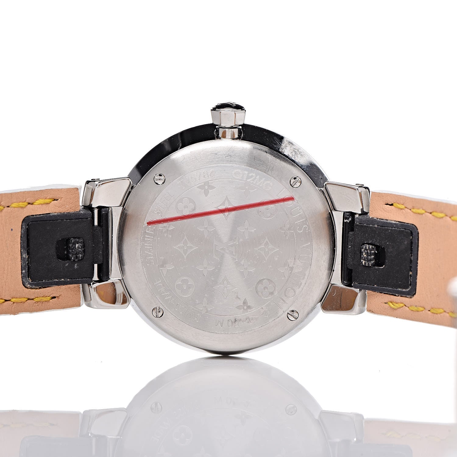 Louis Vuitton Stainless Steel Vernis Diamond 28mm Tambour Slim Quartz Watch 5 of 11