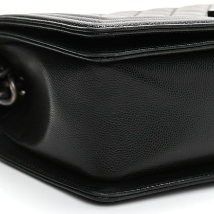 Chanel Caviar Quilted Medium Boy Flap Black 9 of 11