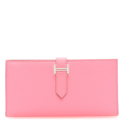 Hermes Epsom Bearn Gusset Wallet Rose Confetti 1 of 7
