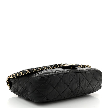 Chanel Calfskin Quilted Medium Chain Me Flap Black 3 of 9