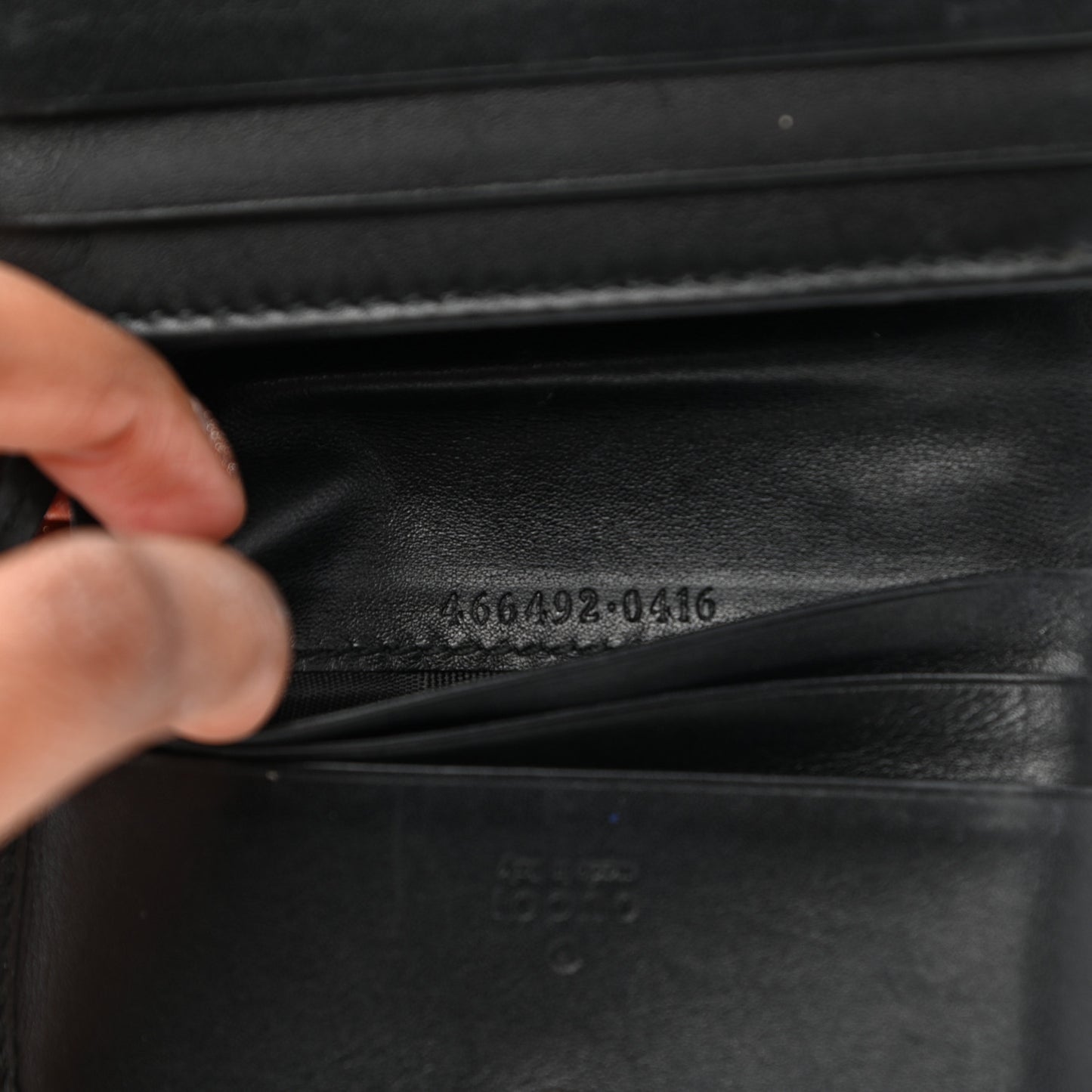 Calfskin Matelasse GG Marmont Card Case Wallet Black