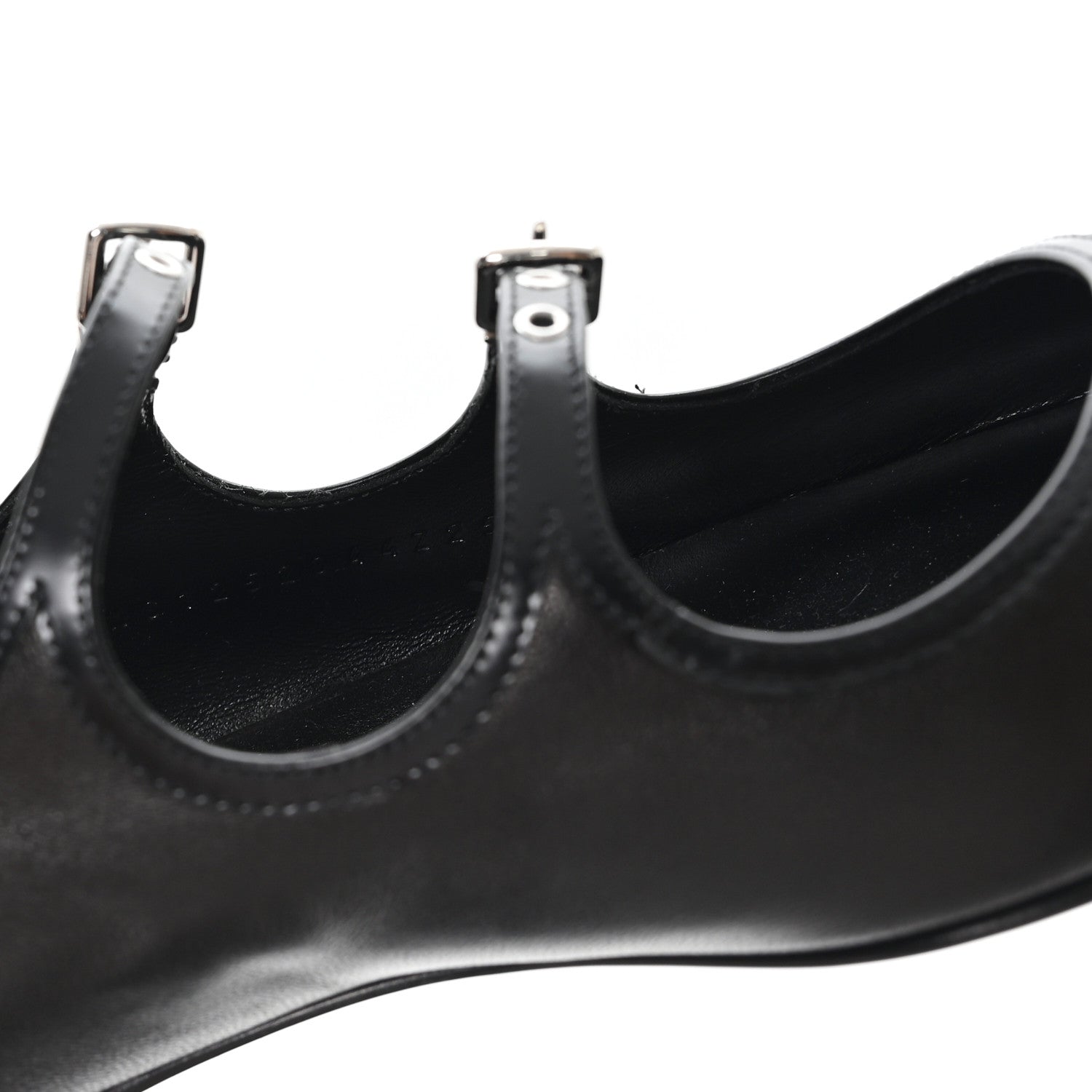 Hermes Nappa Toscan Calfskin Lilia Ballet Flats 38 Black 9 of 10