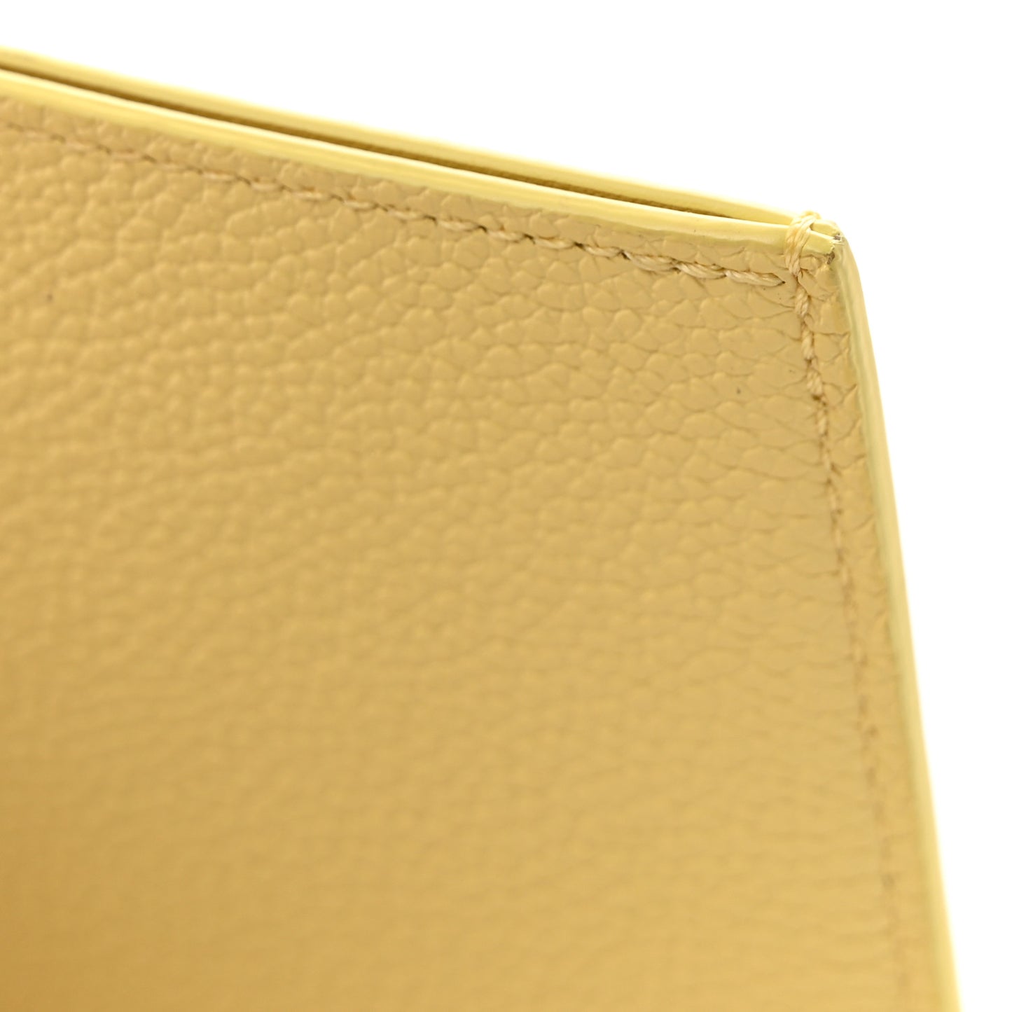 Calfskin Felicie Card Holder Insert Yellow
