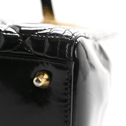 Christian Dior Patent Cannage Large Lady Dior Black 13 of 15