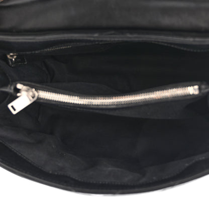 Saint Laurent Calfskin Y Quilted Monogram Medium Loulou Chain Satchel Black 5 of 17