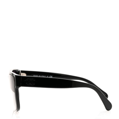 Chanel Acetate Butterfly CC Sunglasses 5386-A Black 3 of 8