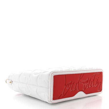 Christian Louboutin Nappa Embossed Mini East West Cabata Tote White 4 of 10