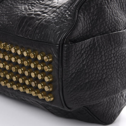 Alexander Wang Pebbled Lambskin Rocco Black Antique Brass Hardware 7 of 9