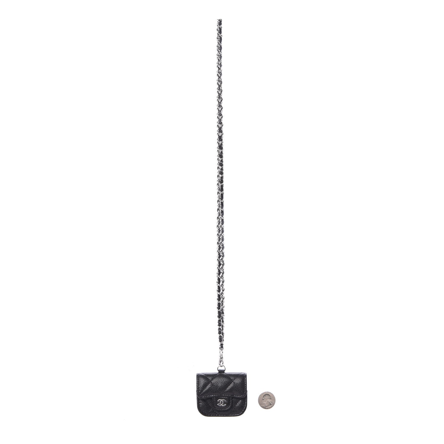 Chanel Caviar Quilted Airpods Pro Case Black 4 of 9
