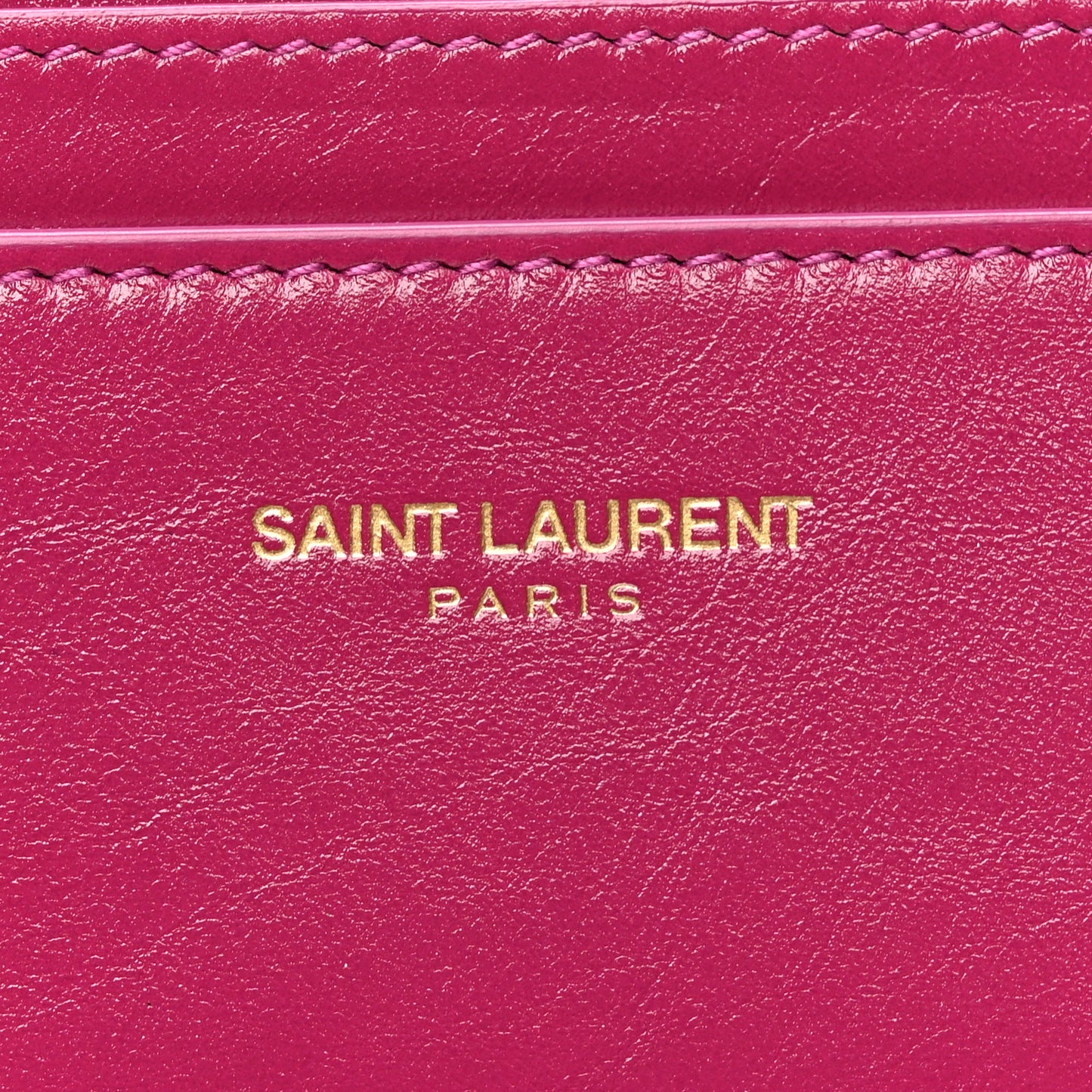 Calfskin Credit Card Case Dark Red Wine