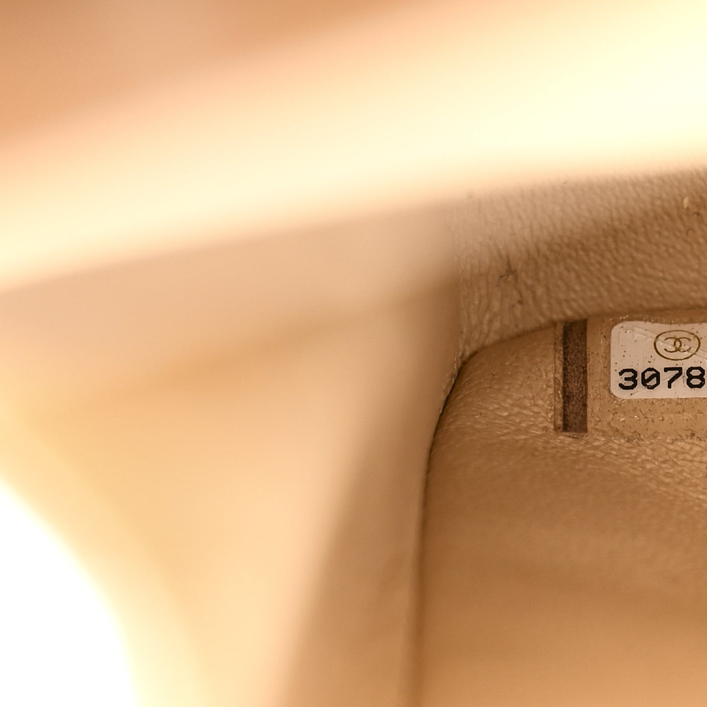 Caviar Quilted Medium Double Flap Beige