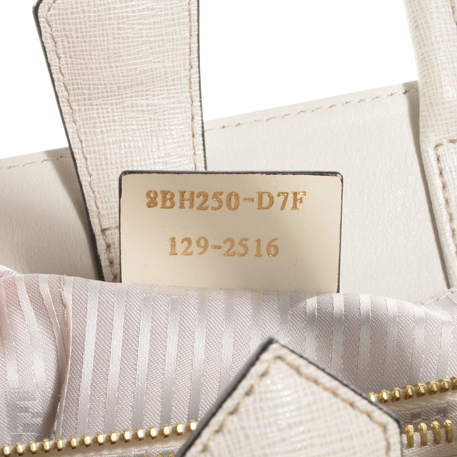 Fendi Vitello Elite Regular 2Jours Tote Latte 7 of 9