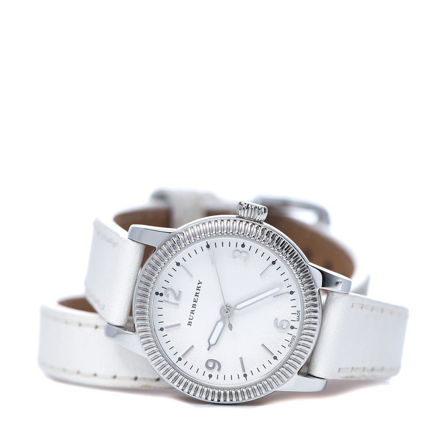 Burberry Stainless Steel Calfskin 30mm Double Wrap Quartz Watch BU7846 2 of 6