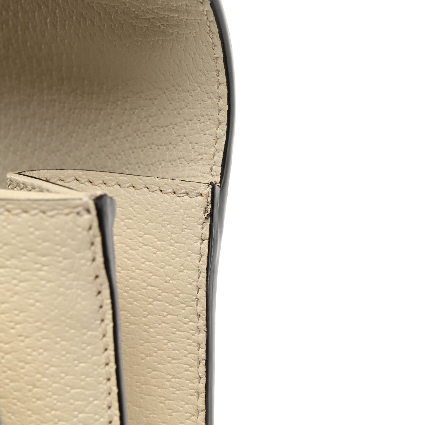GG Supreme Monogram Textured Dollar Calfskin Web Small Ophidia Padlock Top Handle Bag Beige Ebony Mystic White