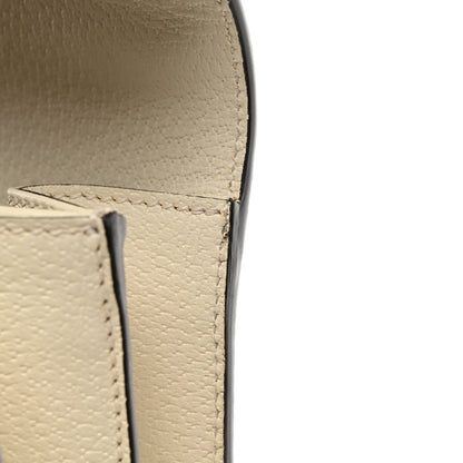 Gucci GG Supreme Monogram Textured Dollar Calfskin Web Small Ophidia Padlock Top Handle Bag Beige Ebony Mystic White 11 of 12