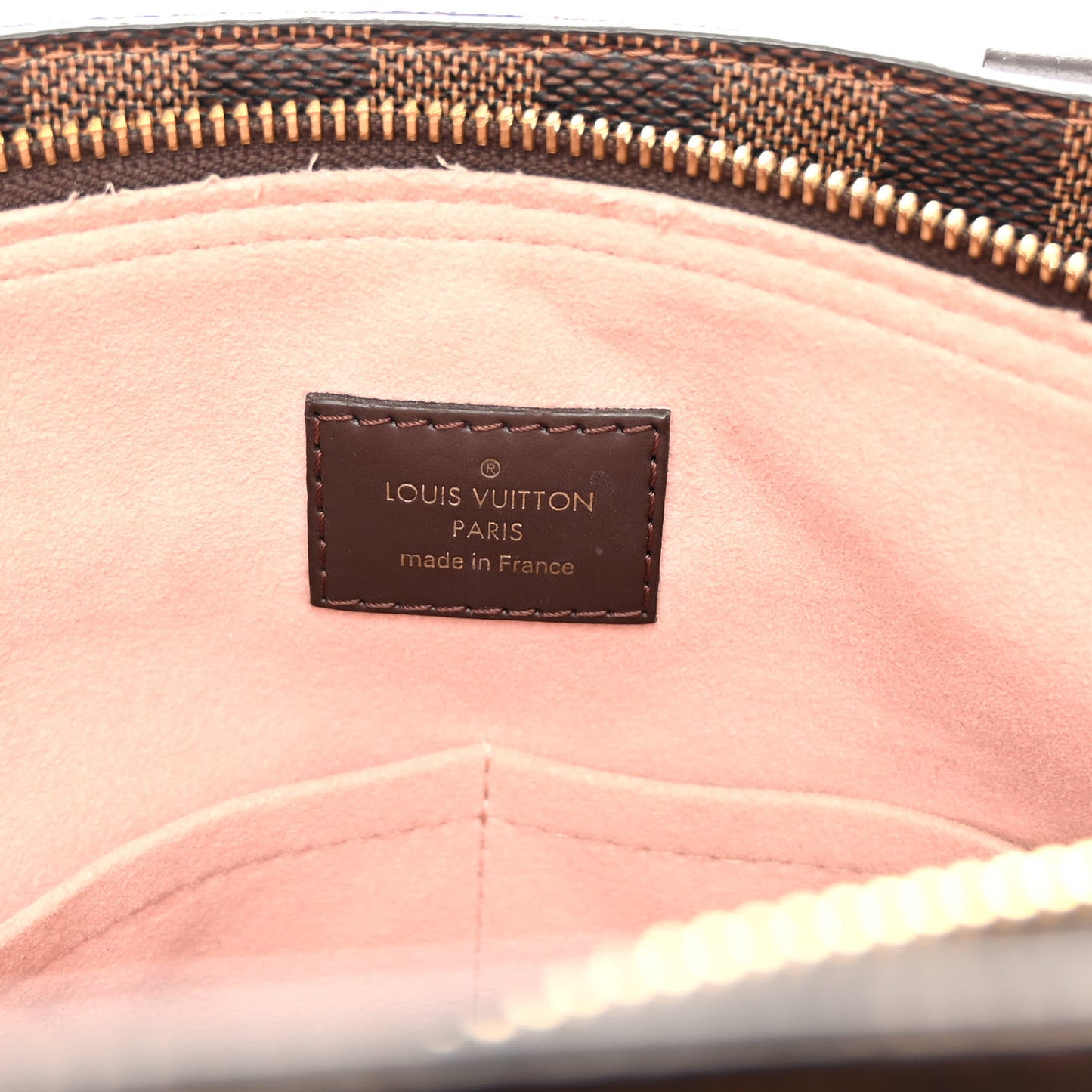 Cuir Taurillon Damier Ebene Normandy Magnolia