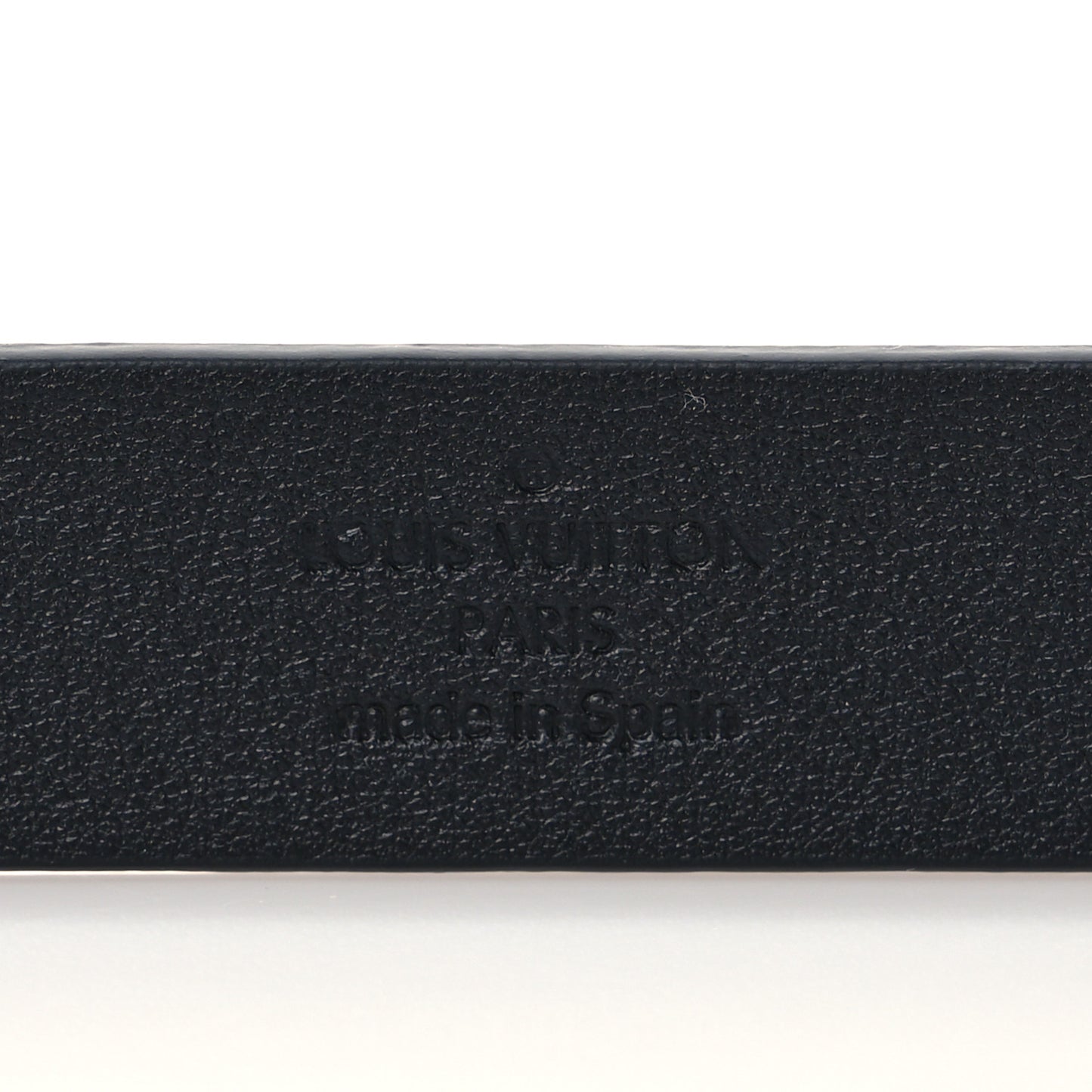 Calfskin Embossed LV Initiales 20mm Belt 75 30 Black