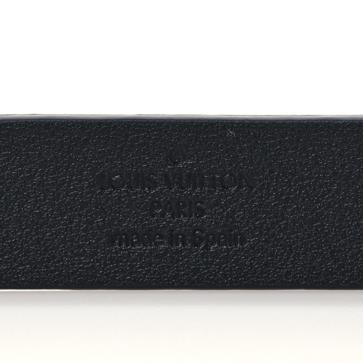 Louis Vuitton Calfskin Embossed LV Initiales 20mm Belt 75 30 Black 4 of 6