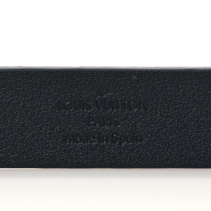 Louis Vuitton Calfskin Embossed LV Initiales 20mm Belt 75 30 Black 4 of 6