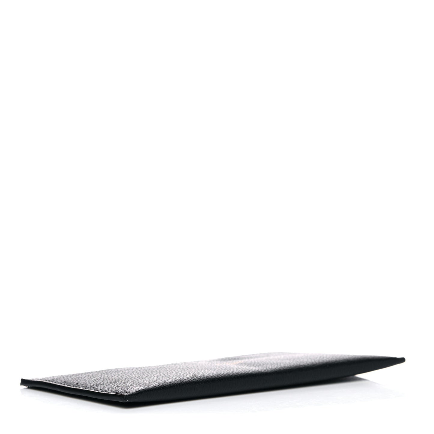 Calfskin Felicie Chain Wallet Card Holder Insert Black