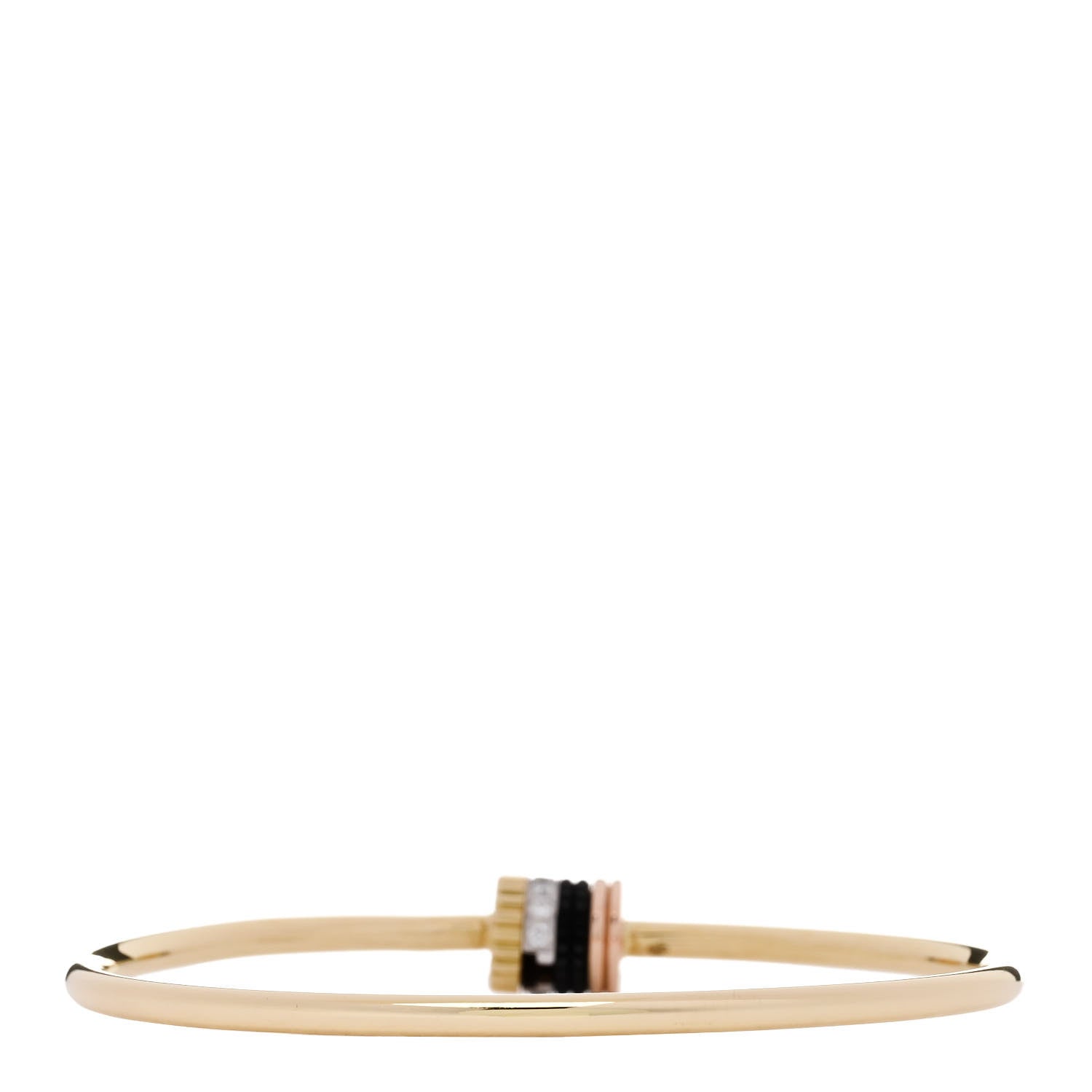 Boucheron 18K Yellow Pink White Gold Diamond PVD Quatre Classique Bracelet Brown 2 of 5