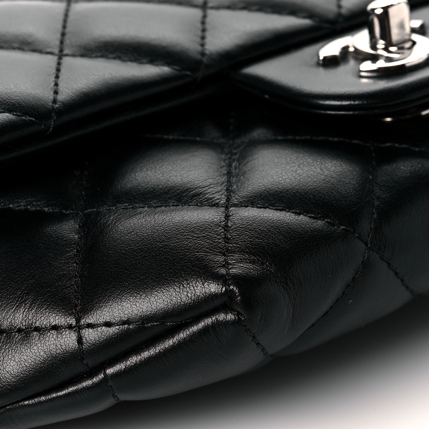 Chanel Calfskin Quilted CC Uniform Flap Belt Bag Black 10 of 11