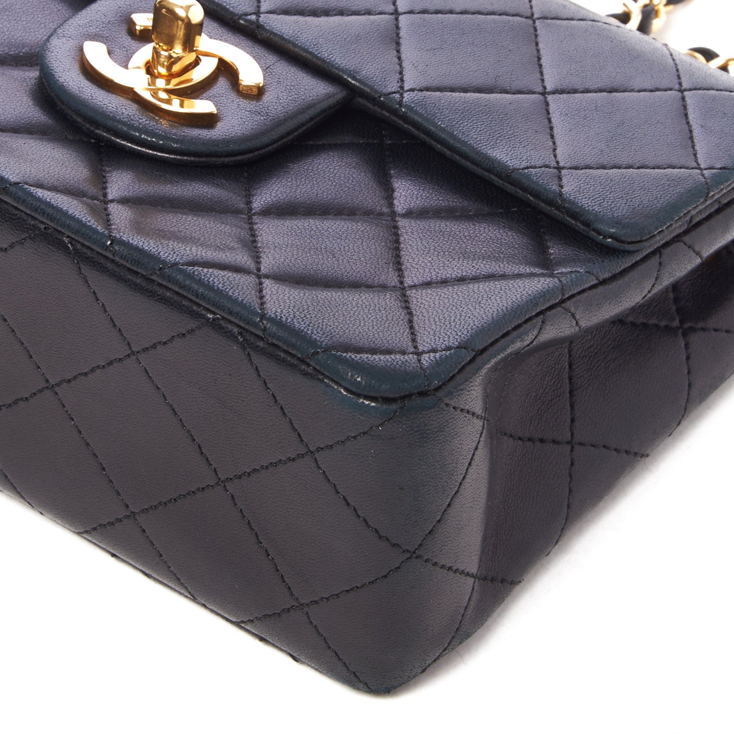 Chanel Lambskin Quilted Mini Square Flap Black 5 of 9
