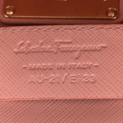 Salvatore Ferragamo Hammered Calfskin Mini Vara Bow Crossbody Bag Pink 7 of 15