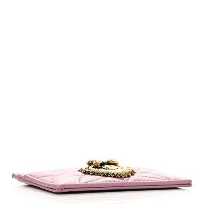 Dolce & Gabbana Nappa Matelasse Devotion Card Holder Pink 4 of 7