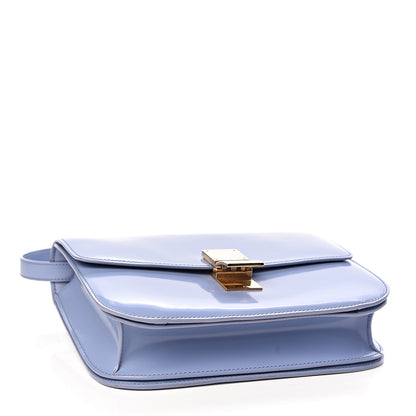 Celine Spazzolato Calfskin Medium Classic Box Flap Bag Porcelain 4 of 12