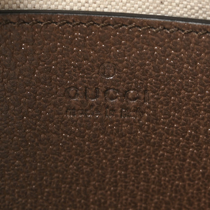 Gucci GG Supreme Monogram Textured Dollar Calfskin Small Ophidia Hobo Beige Ebony New Acero 6 of 11