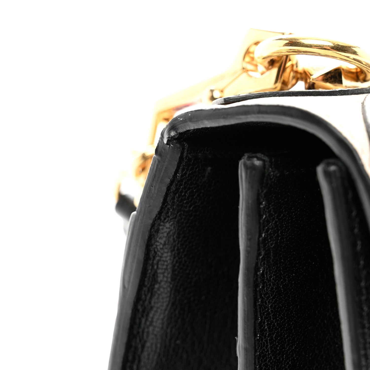 Gucci Goatskin Snakeskin Fox Broche Shoulder Bag Black 13 of 13