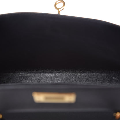 Hermes Chevre Chandra Mini Kelly Sellier 20 Black 20 of 37