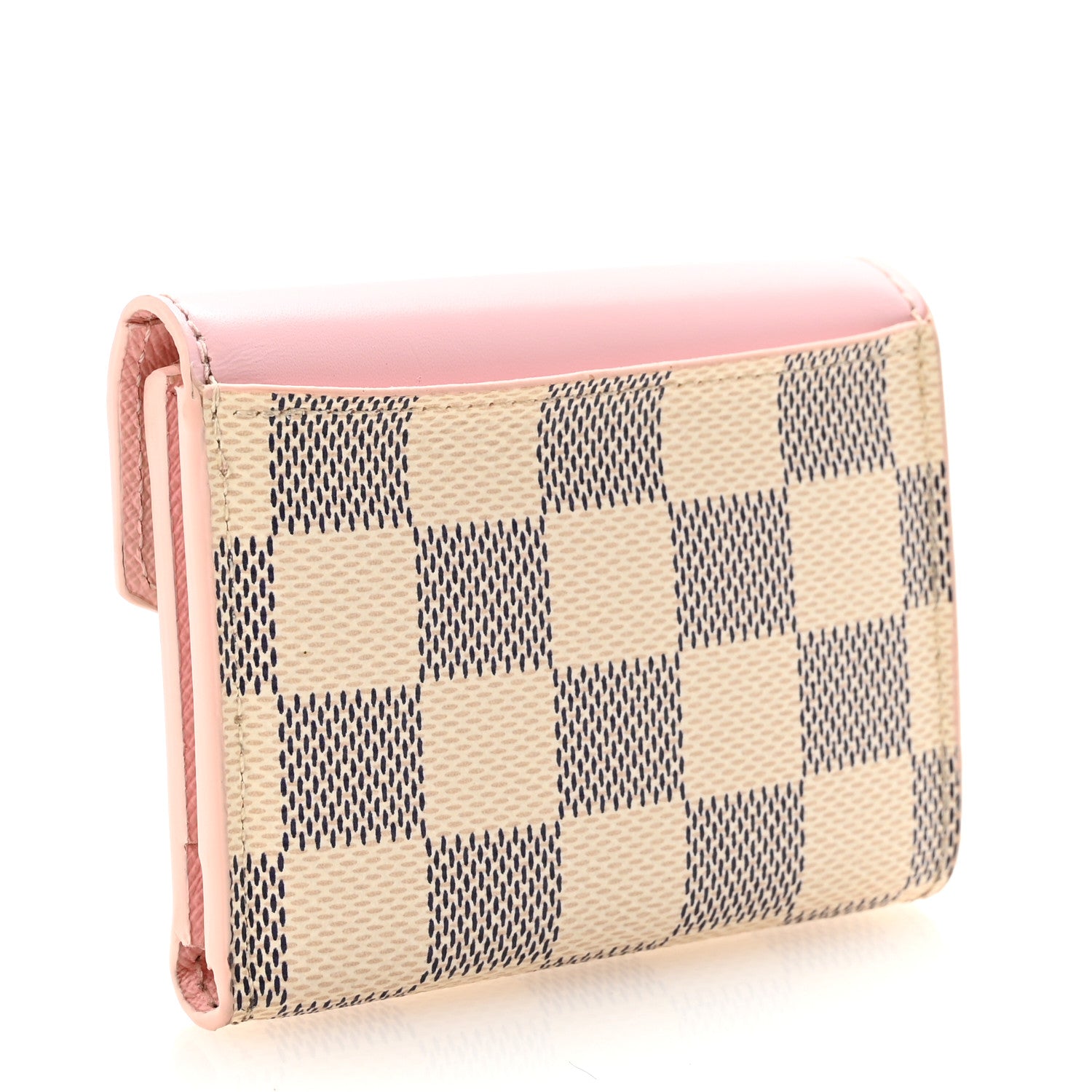 Louis Vuitton Damier Azur Zoe Wallet Rose Ballerine 3 of 6