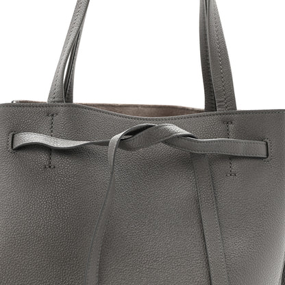 Celine Soft Grained Calfskin Small Belt Cabas Phantom Grey 8 of 11