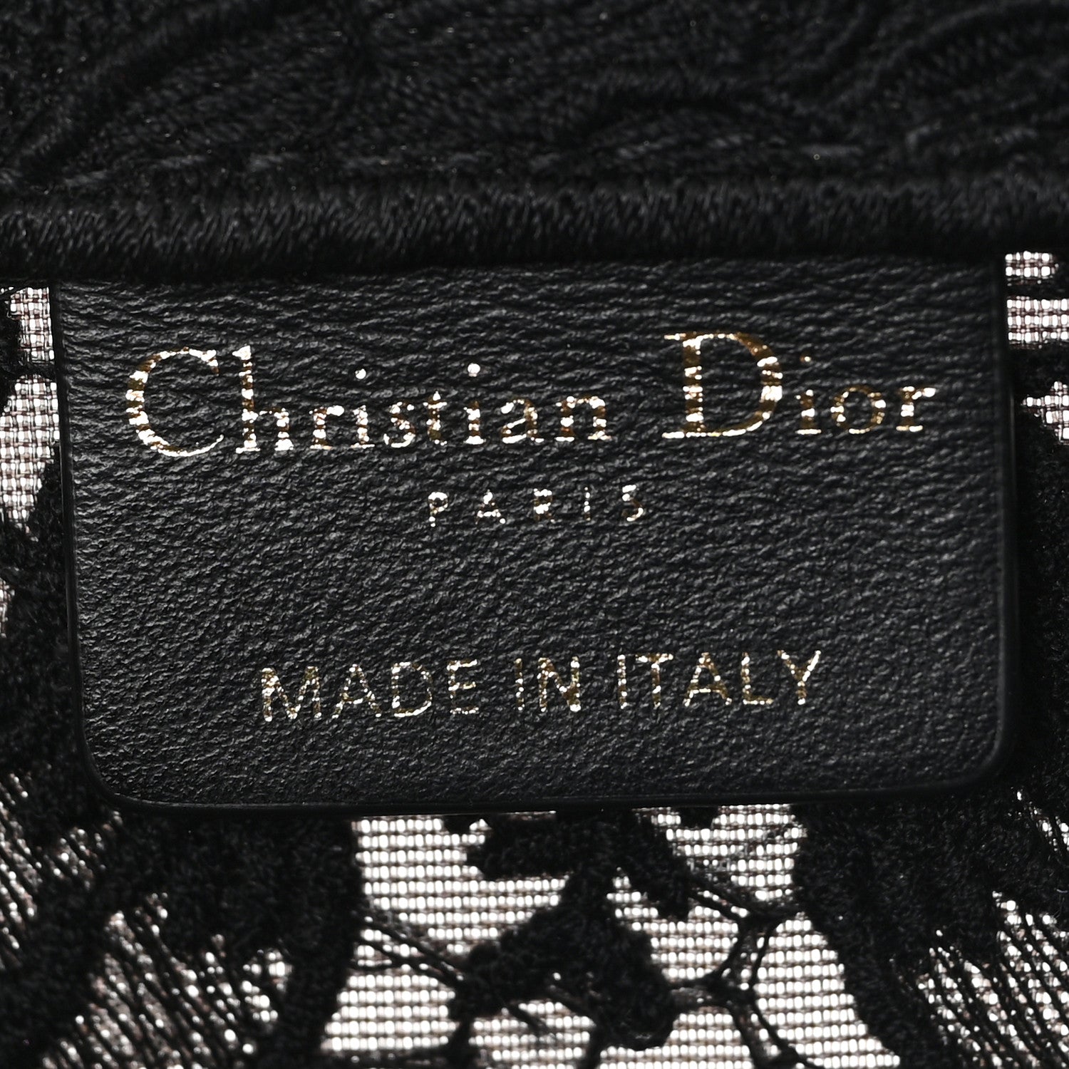 Christian Dior Canvas Embroidered Mesh Macrame Medium Toile de Jouy Soleil Book Tote Black 5 of 9