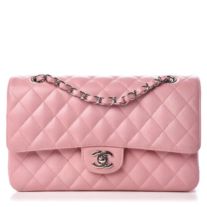 Chanel Caviar Quilted Medium Double Flap Pink 1 of 11