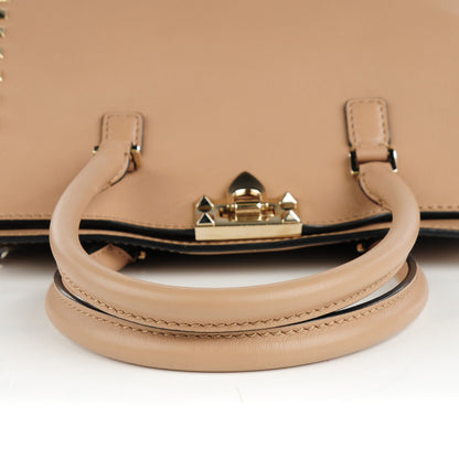 Valentino Garavani Vitello Rockstud Double Handle Tote Alpaca 9 of 18