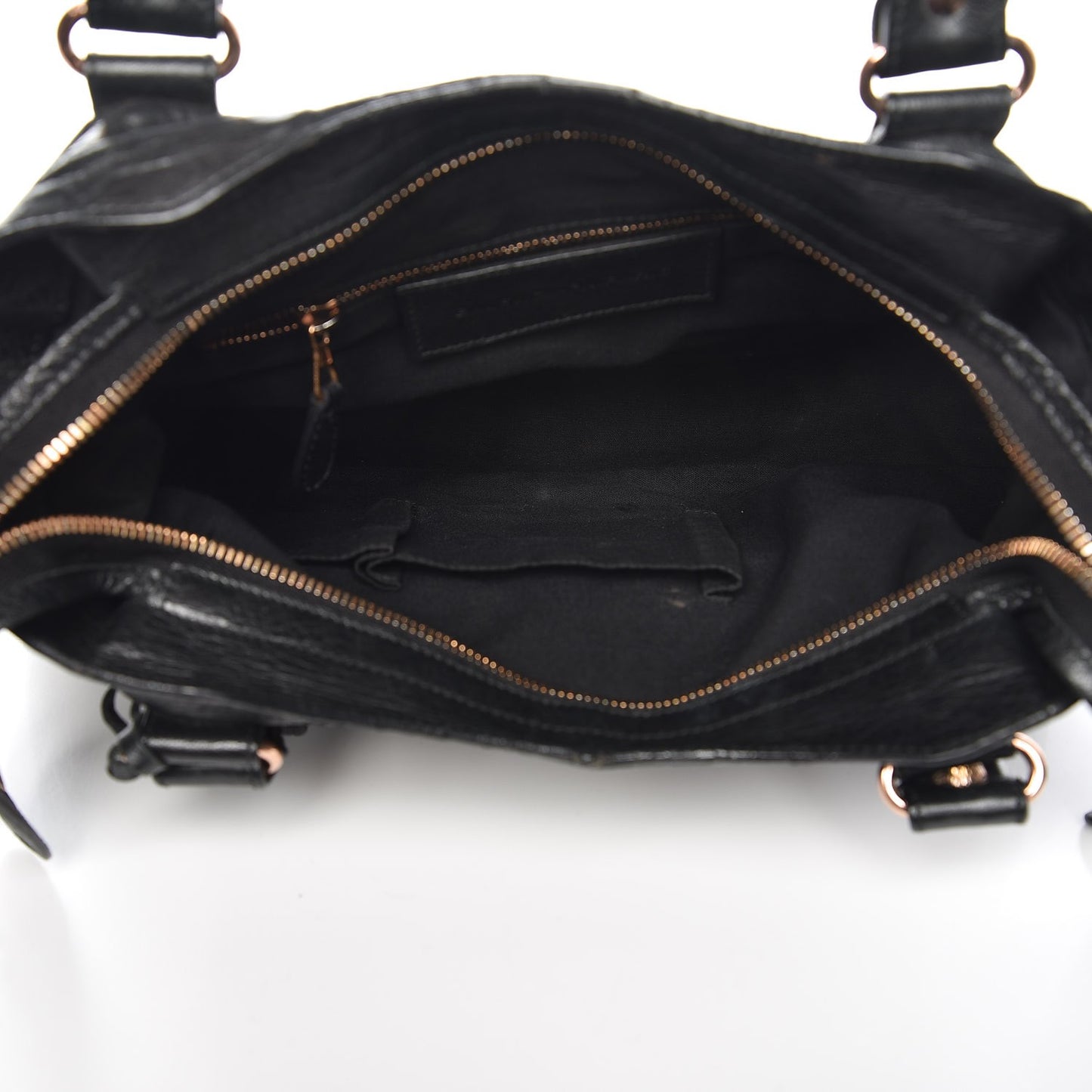 Agneau Giant 12 Rose Gold Hardware Town Black